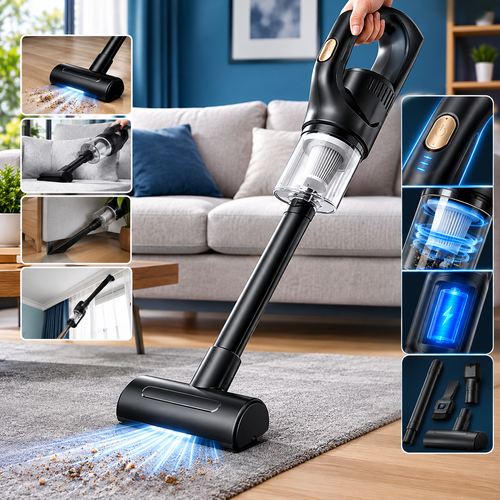Aspirateur sans fil 2-en-1 Nettoyage facile et rapide